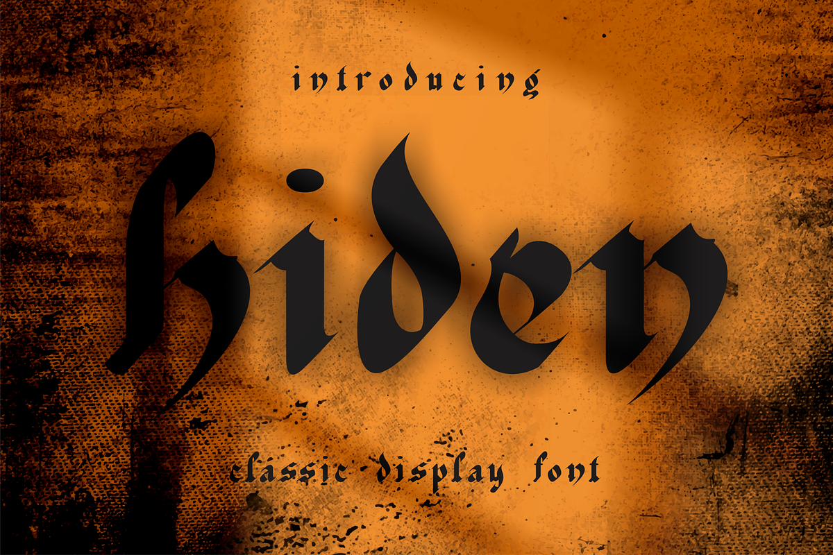 Hiden, a Serif Font by blunesia (Photo 1 of 6)