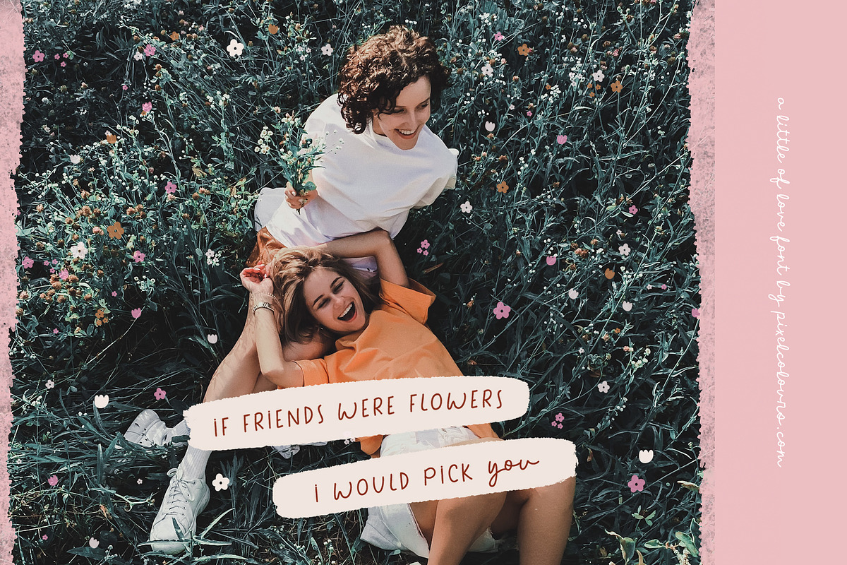 Script Font Duo A little of Love, a Script Font by pixelcolours (Photo 5 of 10)
