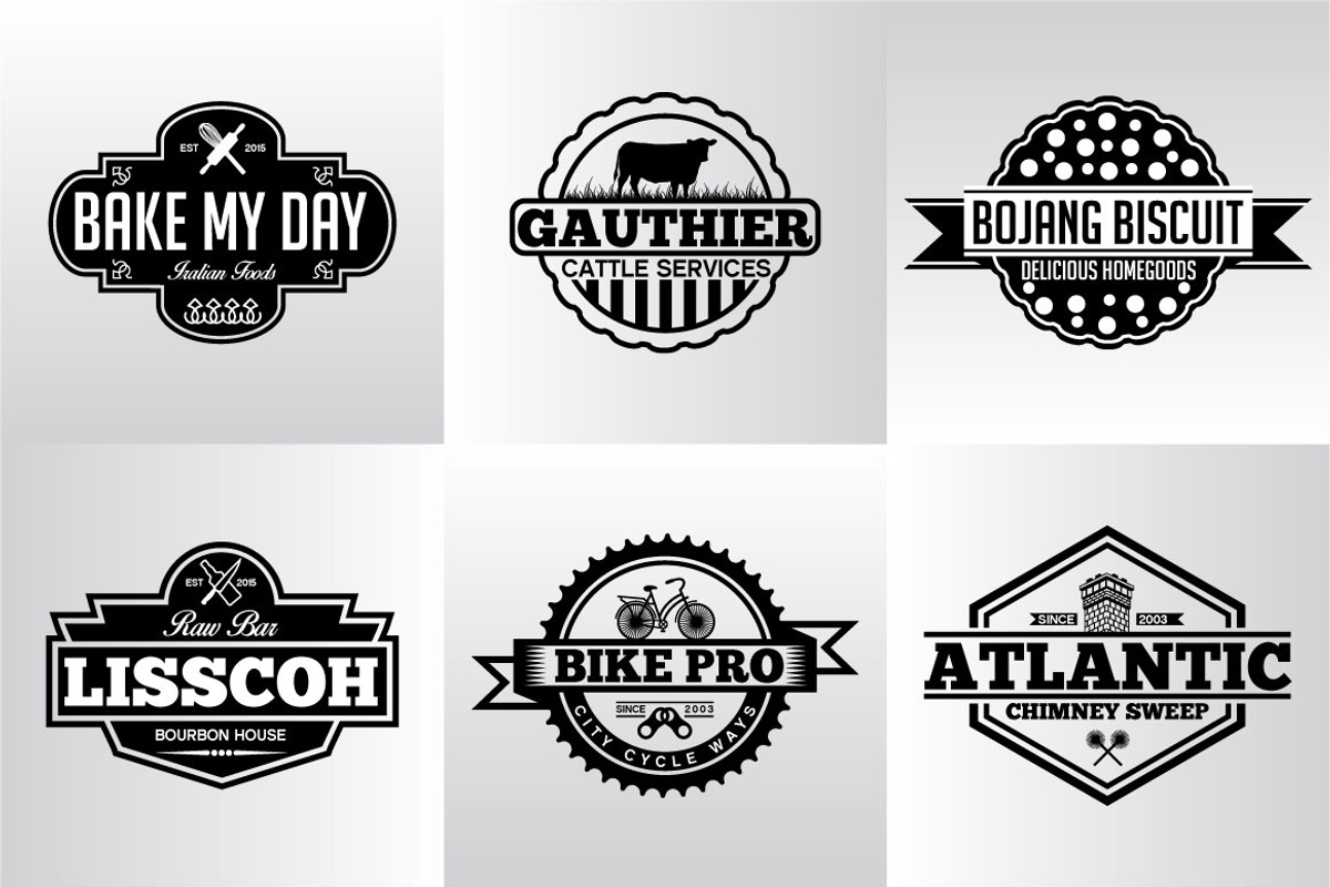 60 Vintage Badges and Logos Bundle, a Branding & Logo Template by shazi (Photo 18 of 21)