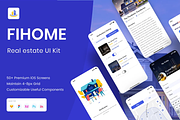 FiHome - Real Estate App Design UI, an App Template by Capi Product (Thumbnail 1 of 6)