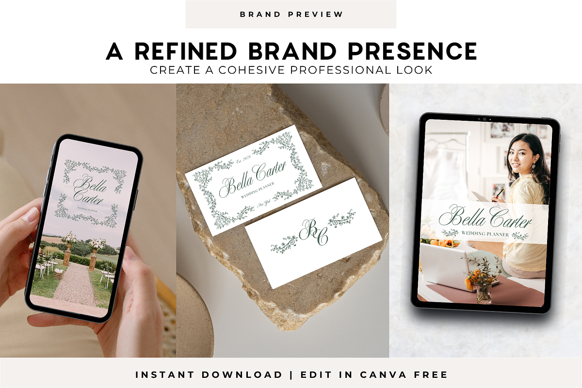 Wedding Planner Logo Kit Template, a Branding & Logo Template by BrandhavenStudio (Photo 3 of 10)