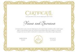 Certificate322, a Stationery Template by Sunny
