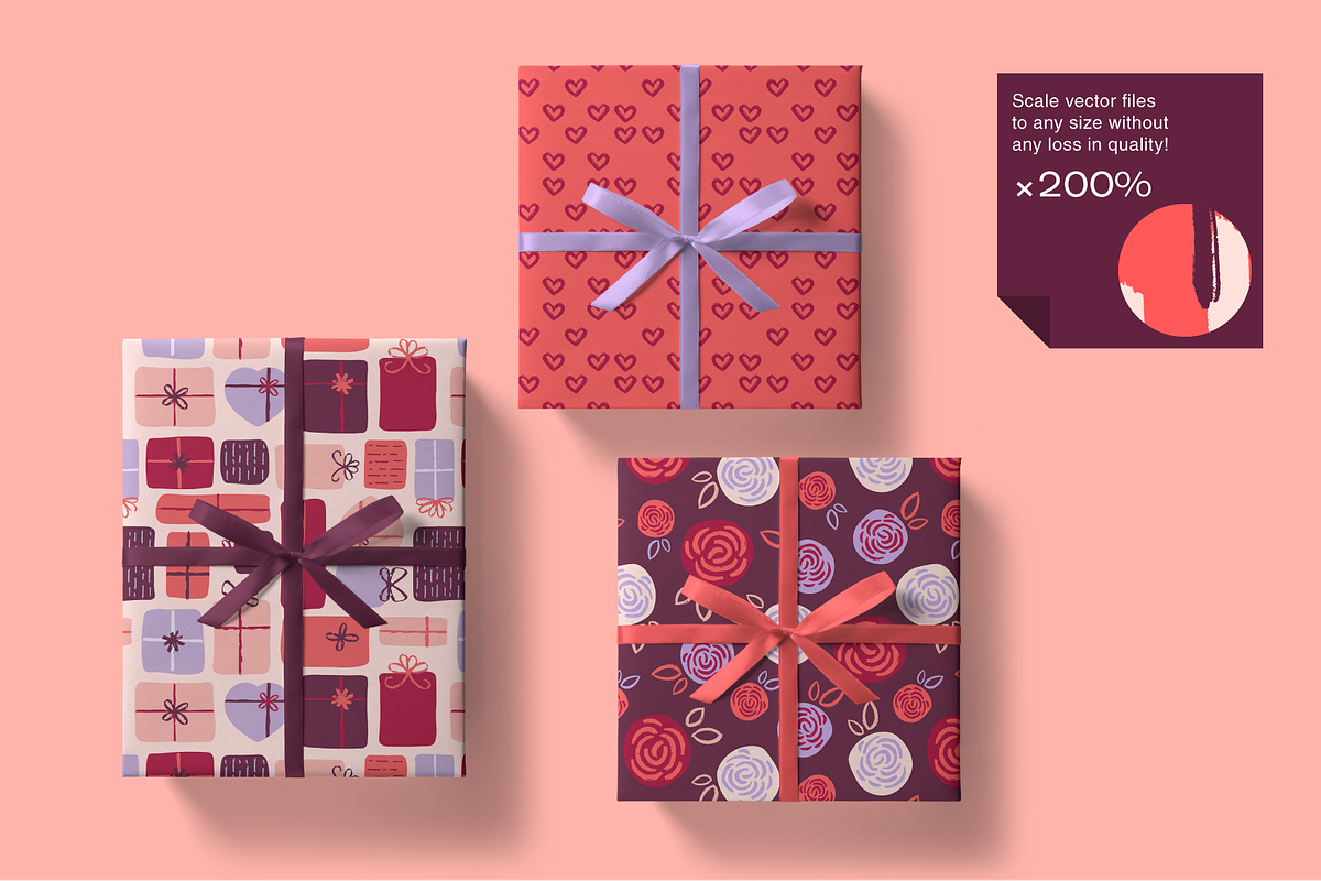 Valentine Kisses Pattern Collection, a Pattern Graphic by Rxmi Studio (Photo 6 of 9)
