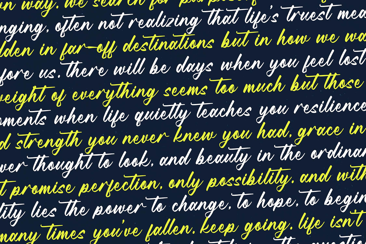 Manteca Backlif Bold Calligraphy, a Script Font by Letterena Studios Script (Photo 11 of 20)