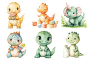 Cute Kawaii Dinosaurs Sublimation, an Illustration by Daily.Designs (Thumbnail 3 of 5)
