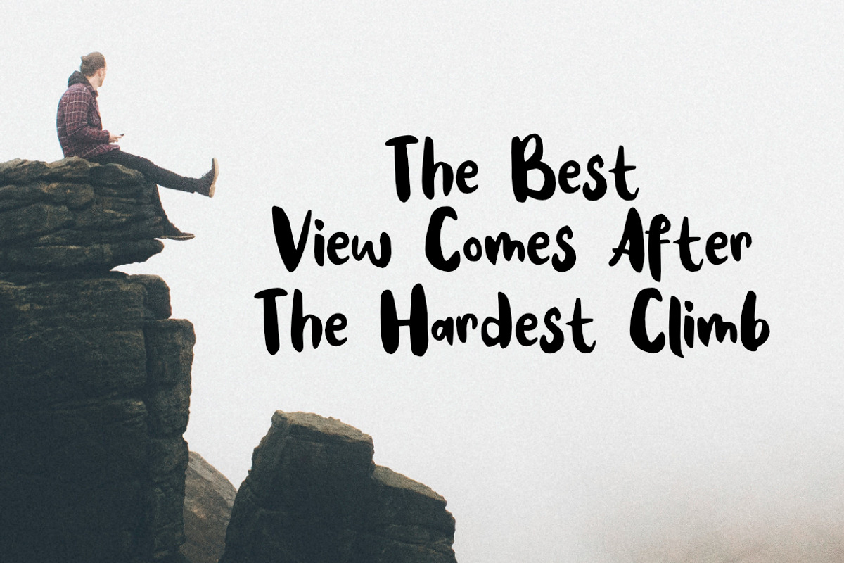 Hike More Font preview 3