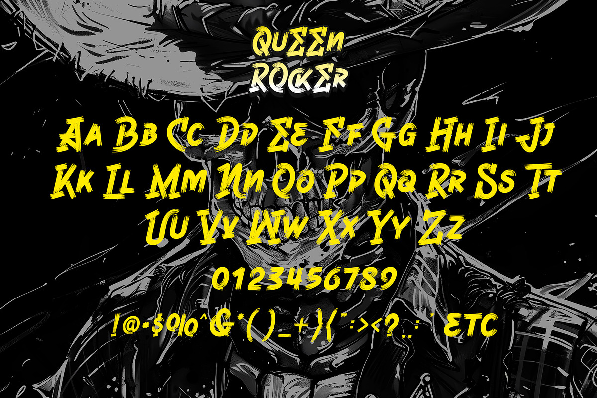 Queen Rocker, a Handwritten Font by Letterara (Photo 6 of 10)