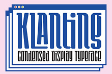 Klanting - Condensed Display Font