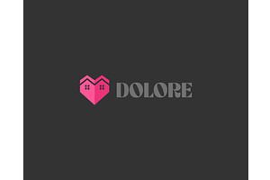 Abstract houses in heart logo design, an Object Illustration by Bureau