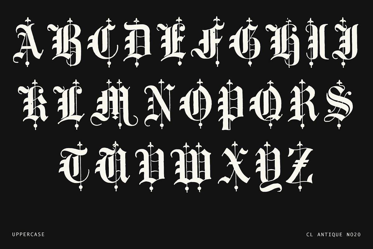 Ornate Blackletter Display Font, a Blackletter Font by Century Library (Photo 4 of 5)