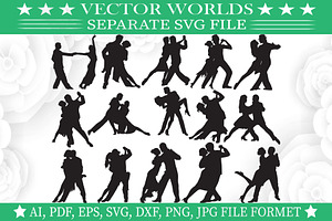 Tango Svg, Dance, Couple Dance Svg