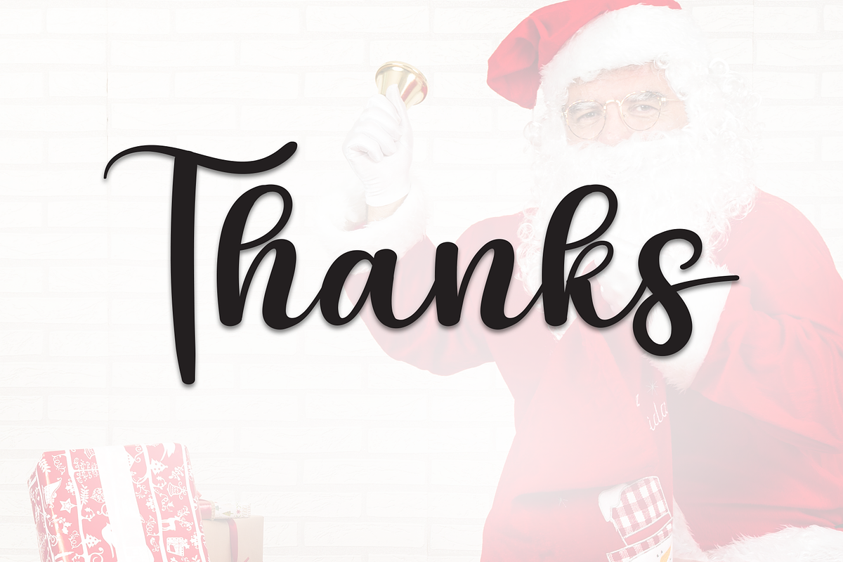 Delight Santa | Script Font, a Handwritten Font by Scratchones (Photo 9 of 9)