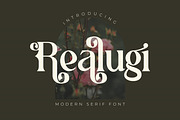 Realugi, a Serif Font by Rishsketch (Thumbnail 1 of 13)