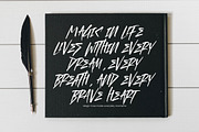 Demonic Echo Bold Brush Calligraphy, a Script Font by stylishtype.co (Thumbnail 8 of 20)