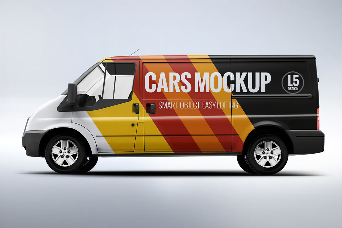 Van Mock-Up, a Product Mockup by Se٧enStudio (Photo 2 of 10)