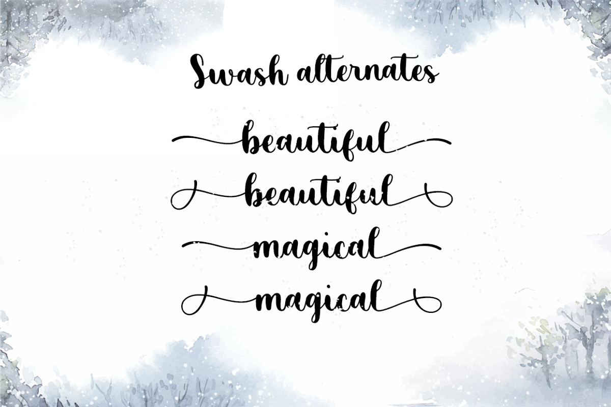 Cold Outside - Lovely Script, a Script Font by Sronstudio (Photo 9 of 10)