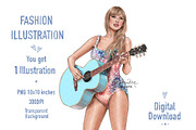 Taylor Swift Illustration, a Person Illustration by BigArtLab (Thumbnail 1 of 3)