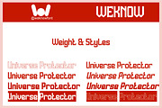 Universe Protector Font, a Sans Serif Font by weknow (Thumbnail 7 of 8)