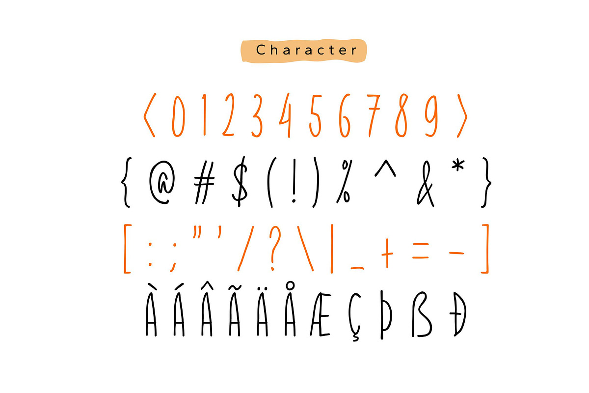 Skinnytoon - Cute Handwriting Font, a Script Font by dexsarharryfonts (Photo 7 of 8)