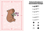 Capybara Days for Procreate, a Brush Add-On by Pencil Twist (Thumbnail 6 of 9)