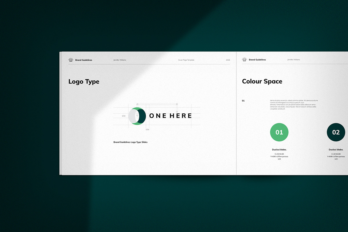 Brand Guidelines Template, a Brochure Template by metastudio38 (Photo 4 of 8)