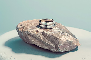 Wedding Rings on Stone, a Beauty & Fashion Photo by Virgo Studio