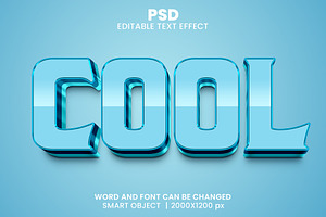 Cool 3d Editable Psd Text Effect