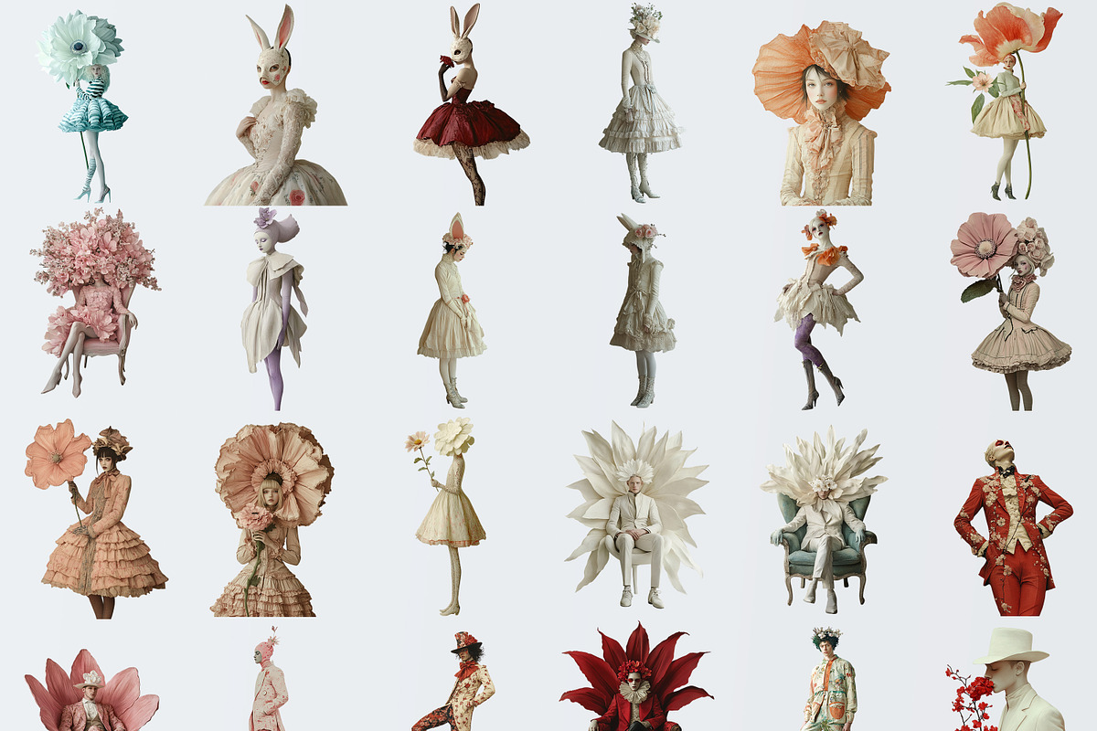 Quirky Spring Characters Clipart, a Person Illustration by Fusion Dream (Photo 3 of 10)