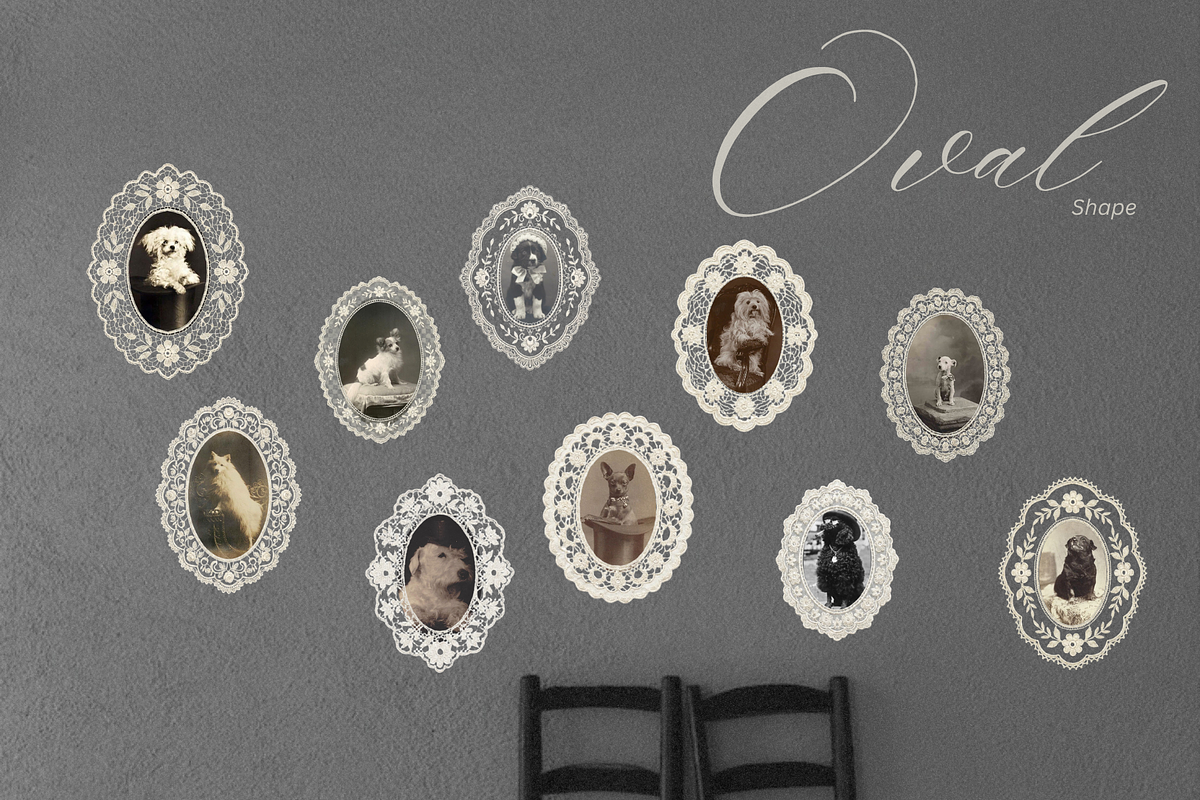 Vintage Lace Frame Set, an Object Graphic by Layl Atelier (Photo 5 of 10)