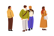 Rear view of people standing set, a Person Illustration by Good Studio (Thumbnail 3 of 7)