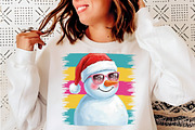 Glitter Christmas Snowman PNG, an Illustration by SinaCreation (Thumbnail 5 of 7)