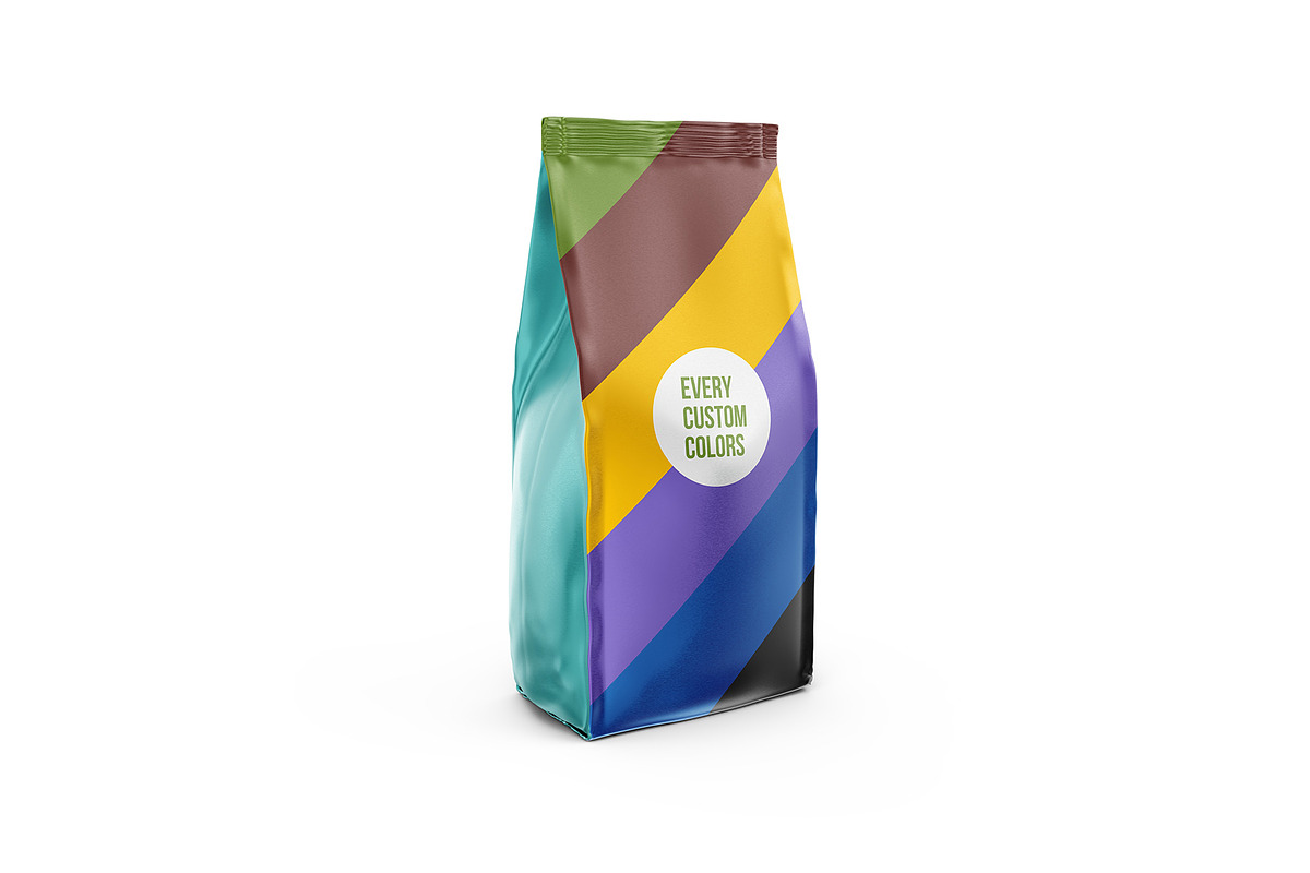 Coffee Pouch Mockup Front 3/4 View, a Packaging Mockup by easymock (Photo 5 of 5)