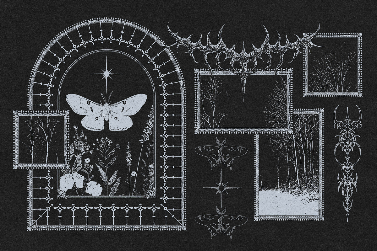 Illustrator Frames Brushes, a Brush Add-On by MiksKS (Photo 12 of 21)