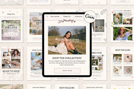Canva Email Newsletter Templates, an Email Template by Deb Creative Studio