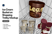 Ice Cream Bucket Mockup, a Packaging Mockup by SLAB! Design (Thumbnail 1 of 5)