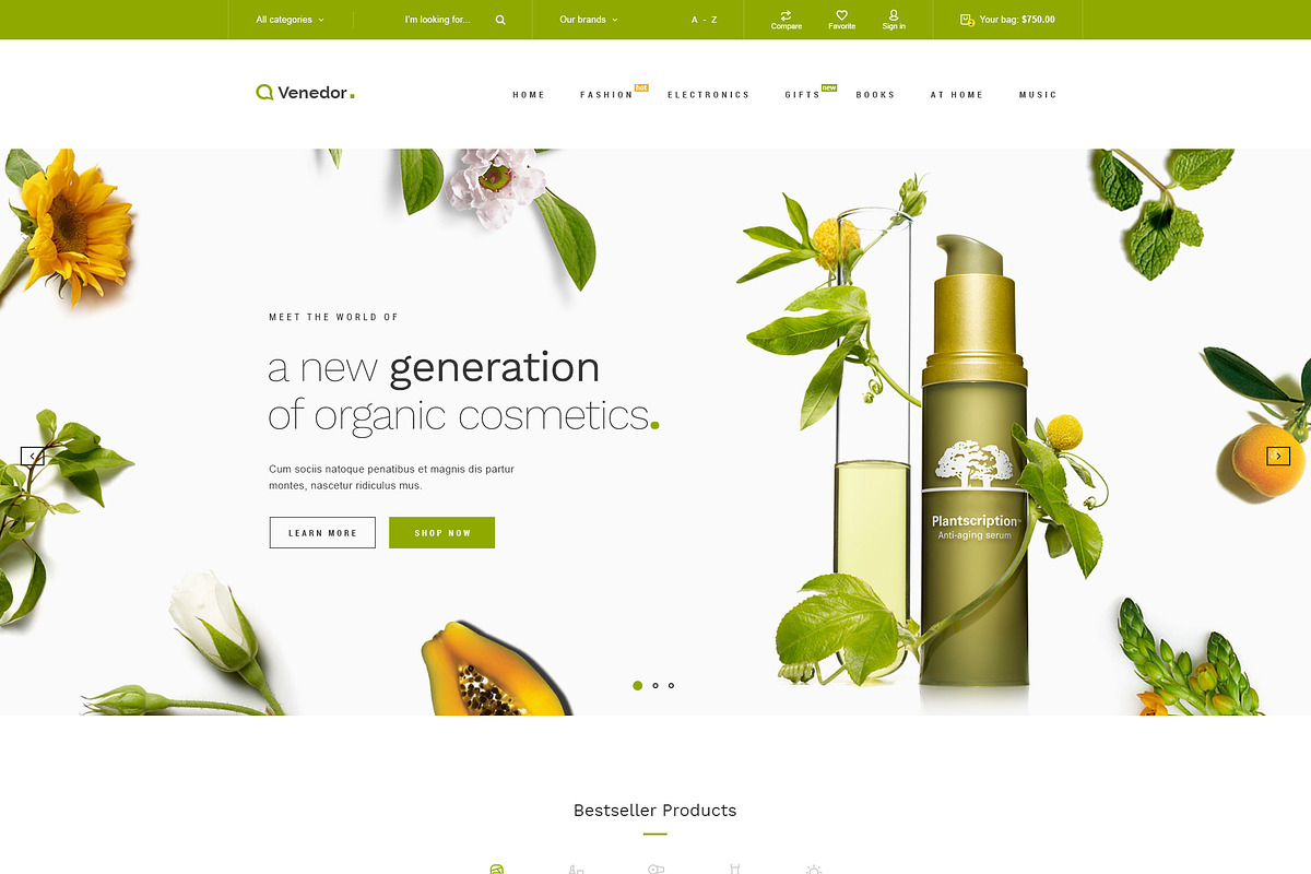Venedor - eCommerce PSD Template, a Websites & App Template by Promokit (Photo 3 of 10)