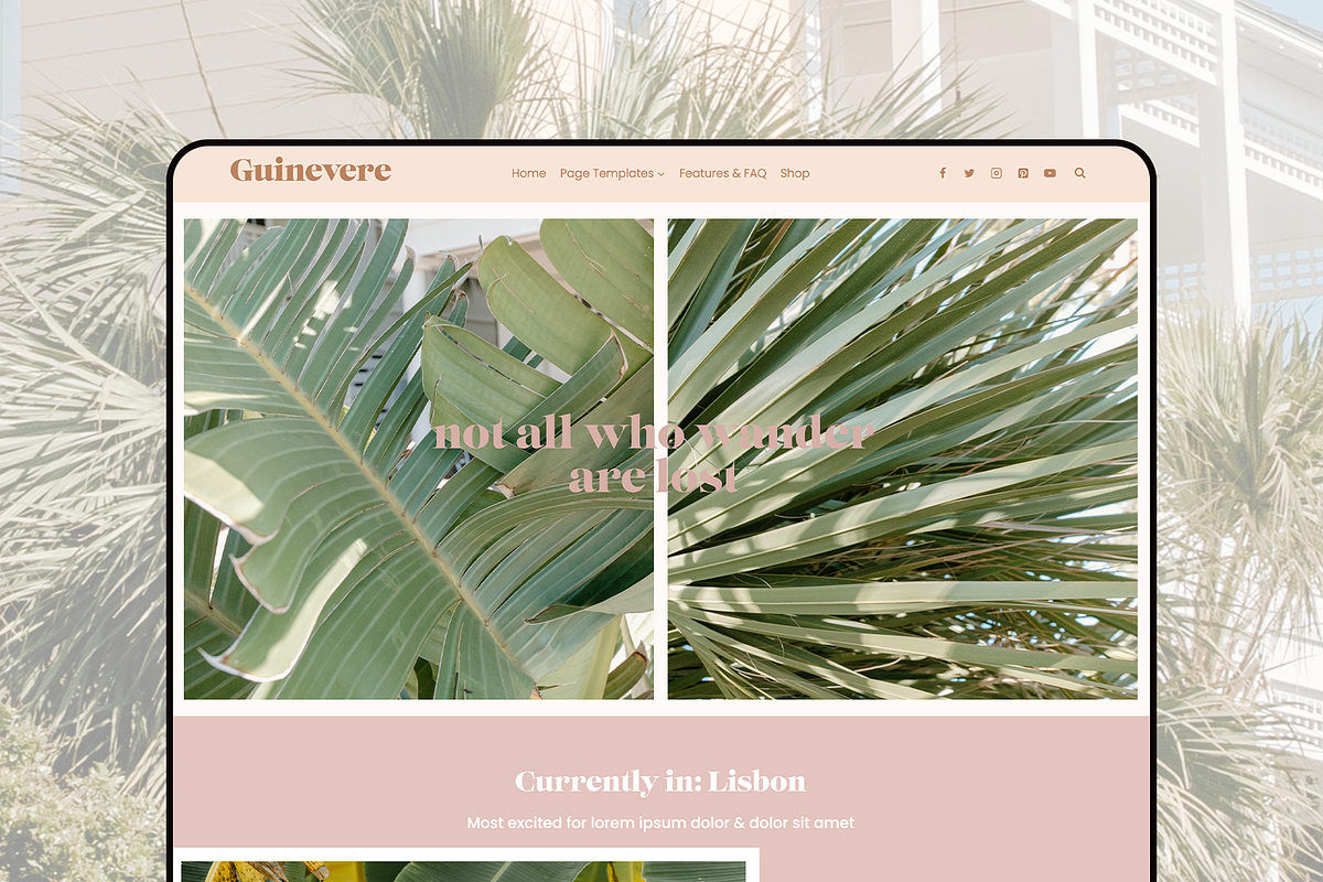 Guinevere | Feminine Blog Theme, a WordPress Template by Gadabout Studio (Photo 1 of 2)