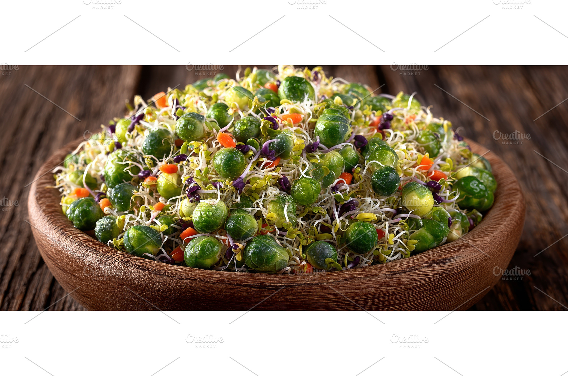 In a closeup, a wooden bowl is seen, a Food & Drink Photo by ZinetroN