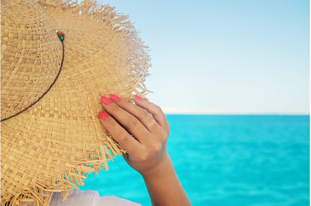 Woman in a hat at the sea. Selective, a Person Photo by yanadjana