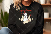 Funny Santa Snowman Cat PNG, an Illustration by Craft Nest (Thumbnail 4 of 6)