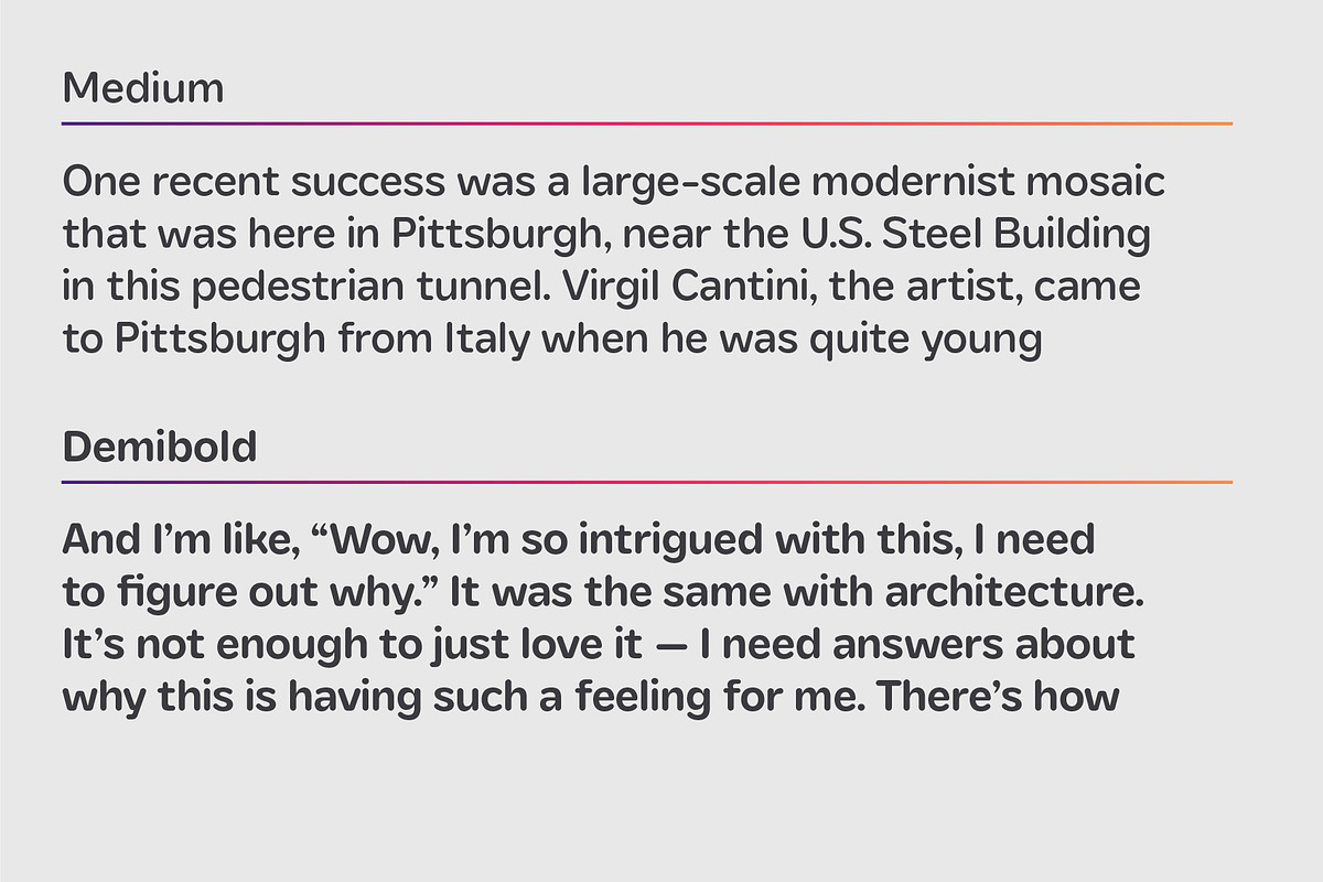 YNF Orion | Rounded sans serif, a Sans Serif Font by YNF (Photo 12 of 45)