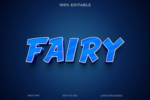 Fairy 3D Text Effect Style