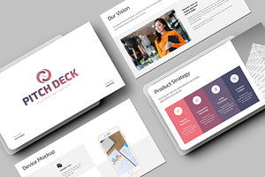 Pitch Deck PowerPoint Template, a Presentation Template by White Graphic