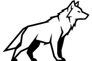 Wolf Silhouette Vector Bundle, an Animal Illustration by Designer_Momina (Thumbnail 16 of 21)