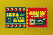 Red Blue Retro Fashion Sale Banner, an UI Kit Template by graphicook (Thumbnail 5 of 6)