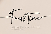 Faustine //Modern Script, a Handwritten Font by PeachCreme (Thumbnail 1 of 16)