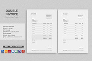 Double Invoice, a Stationery Template by artisanHR (Thumbnail 1 of 3)