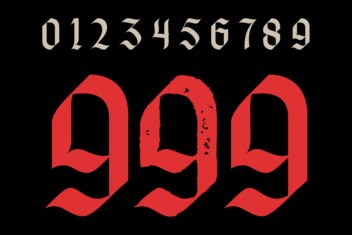 Hillyorn – Modern Blackletter Font, a Blackletter Font by MooneseyeType (Photo 5 of 10)