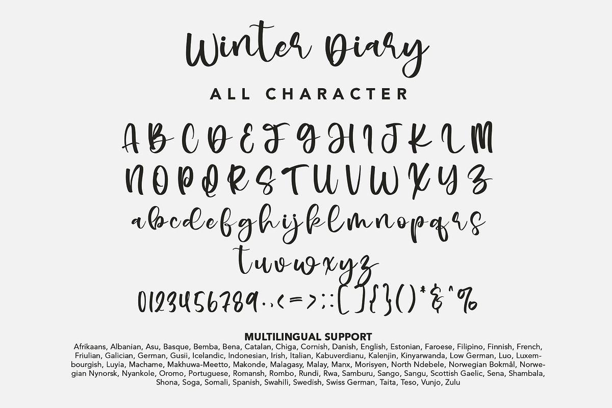WinterDiary- Beauty Handwritten Font, a Script Font by AQR Studio (Photo 3 of 9)