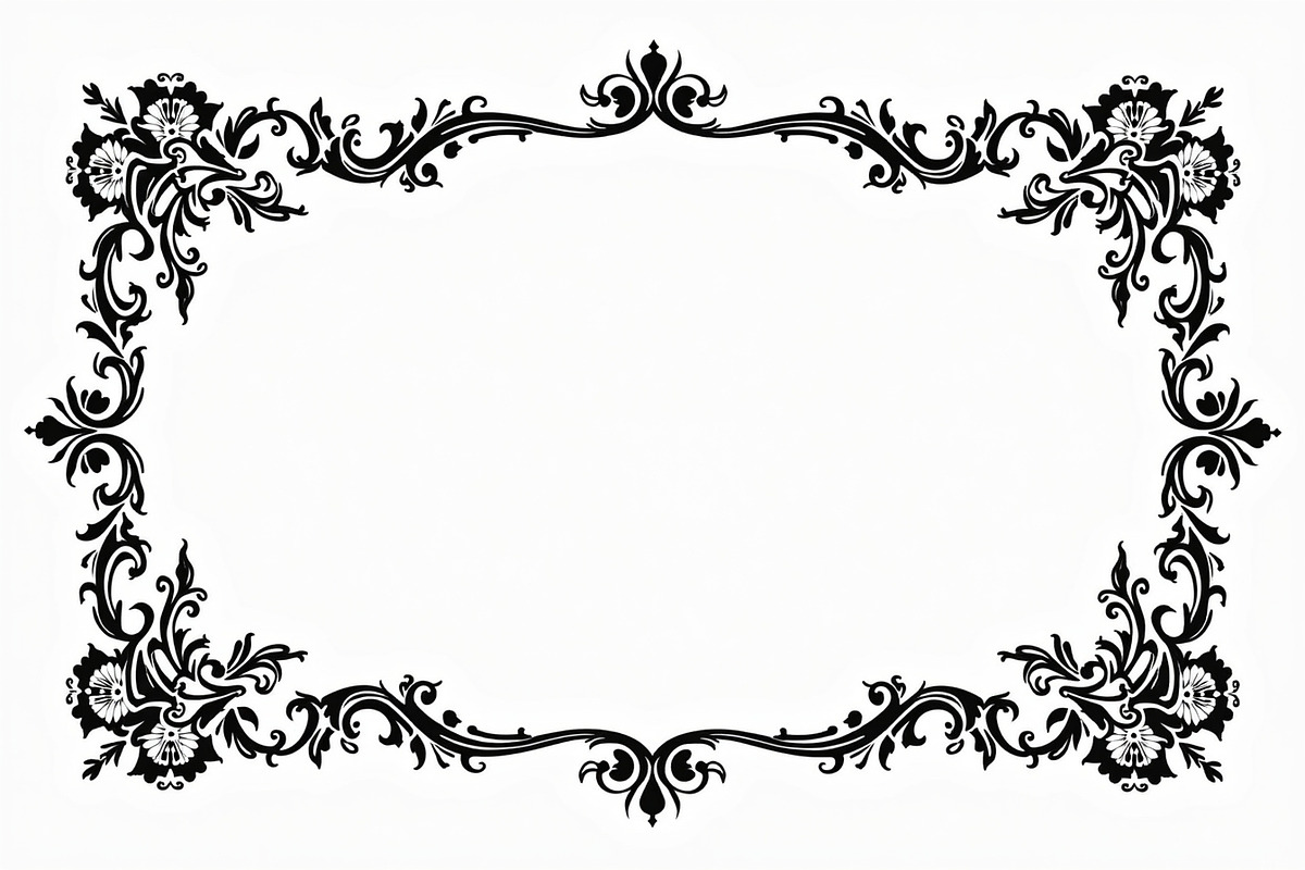Elegant Flower Ornament Set, an Illustration by Creativeshirt (Photo 8 of 8)